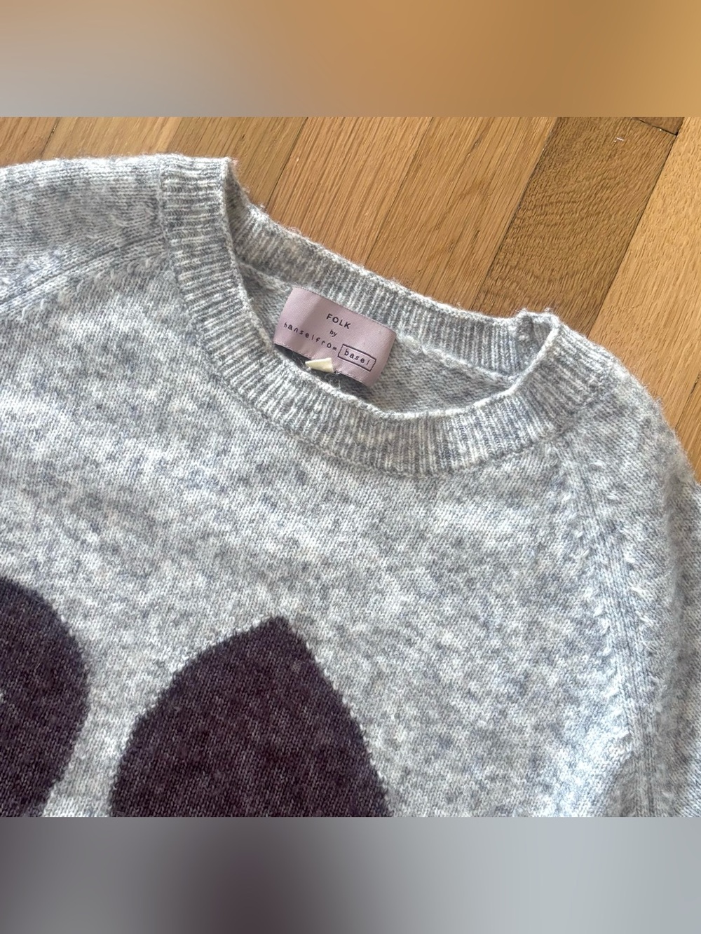 Folk By Hansel From Basel Sweater Swan Anthropologie Medium Wool Blend - Picture 4 of 11
